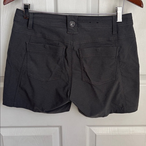 KUHL Women's Gray Nylon Chino Shorts Size 6 belt loops hiking walking athletic l - Picture 2 of 13